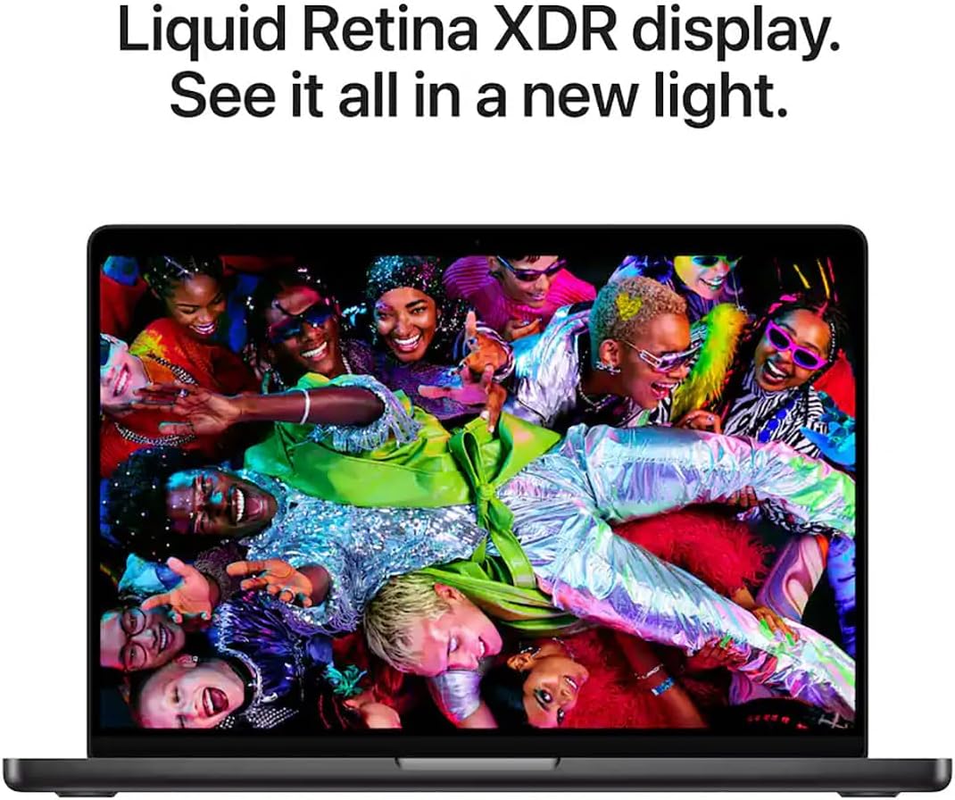 Apple MacBook Pro 14" with M5 Chip, 10-Core CPU and 10-Core GPU, Late 2025 - Space Black, Standard, 16GB Memory, 70W Adapter, 512GB SSD - Image 9