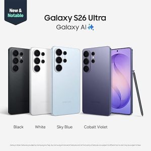 Samsung Galaxy S26 Ultra Cobalt Violet, 256GB Storage, AI Phone, 12GB RAM, Customized AP, Built-in Privacy Display, Photo Assist, 200MP Camera, 5000mAh Battery, UAE Version, 1 Year Warranty